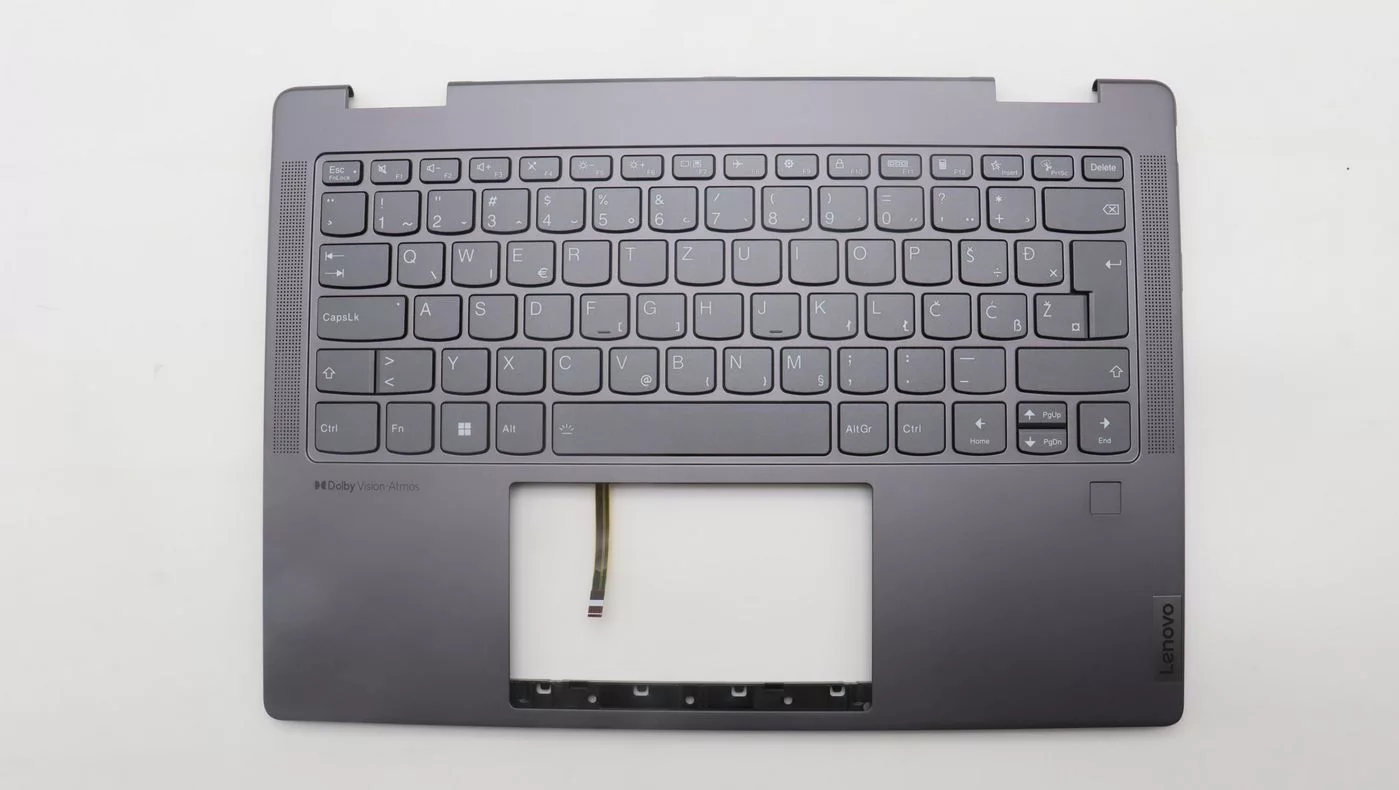 Lenovo Yoga 7 14IRL8 toetsenbord met bovenbehuizing – Sloveense indeling, stormgrijs – 5CB1L40779