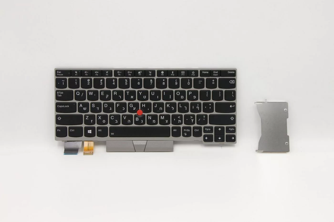 Lenovo Keyboard BL geïntegreerd toetsenbord – zilver, Hebreeuwse indeling – 01YP934