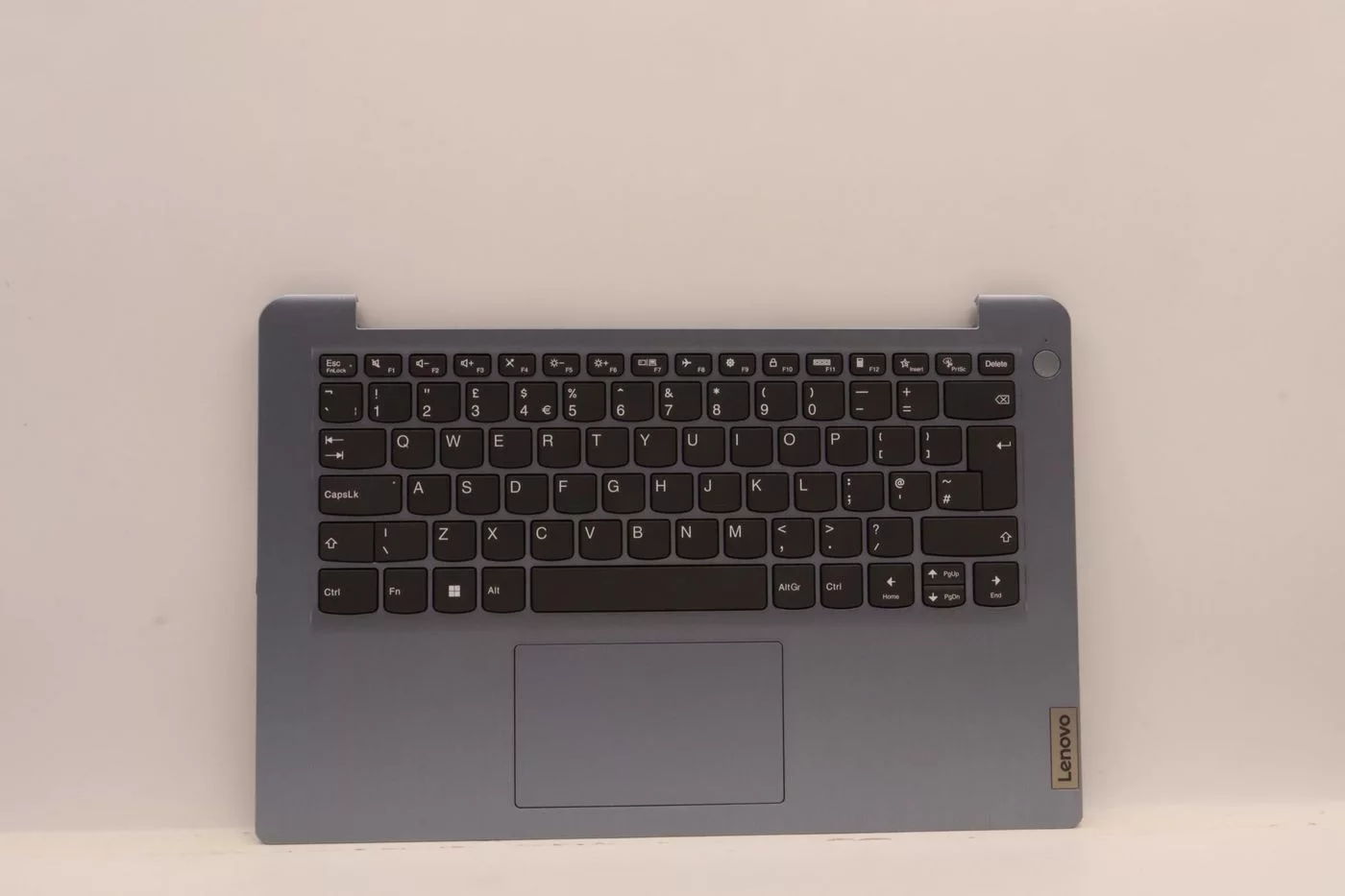 Lenovo IdeaPad 3 14IAU7 toetsenbord met bovenbehuizing – Britse indeling, blauw – 5CB1H56996