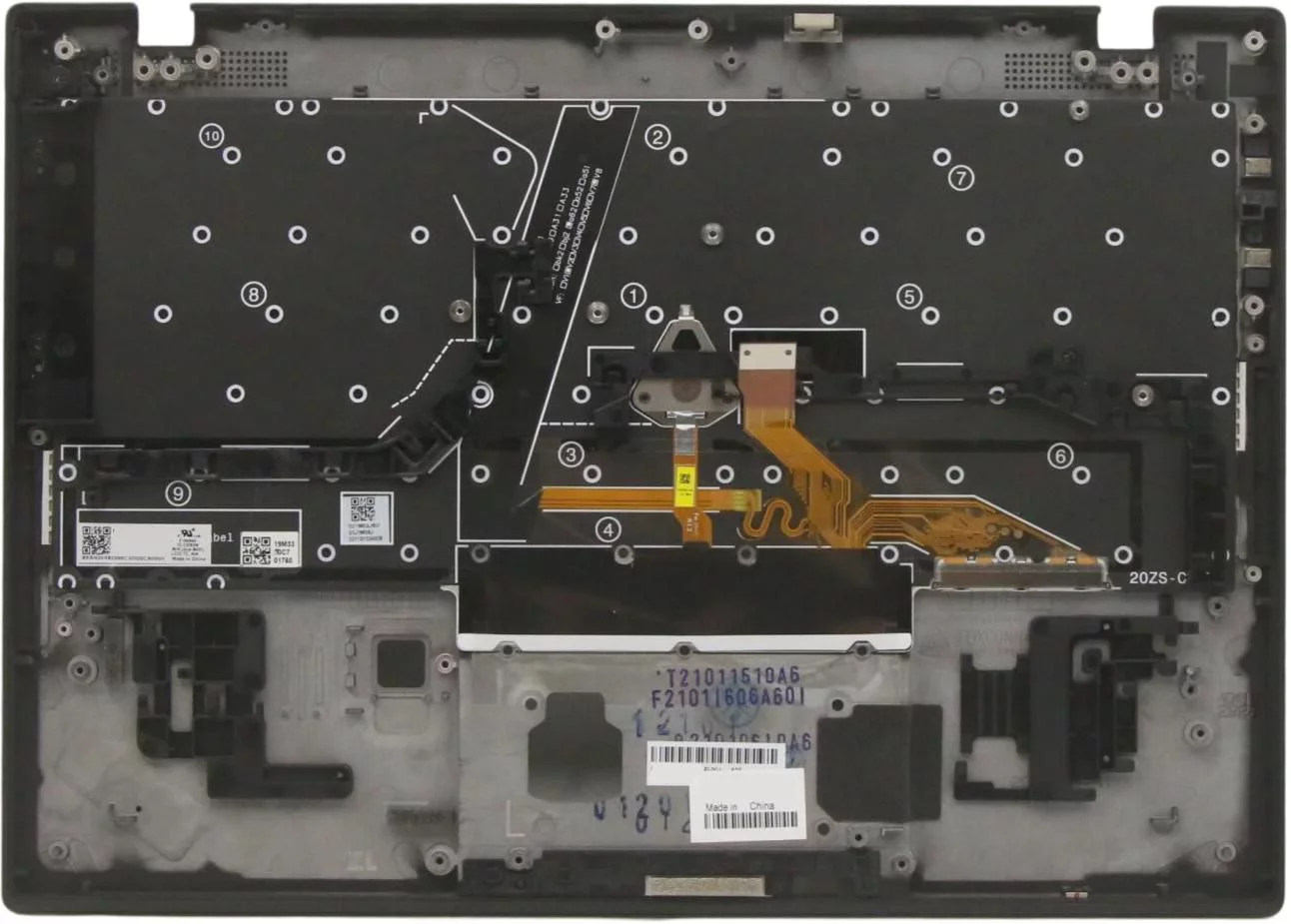 Lenovo ThinkPad X1 Nano Gen 1 toetsenbord- en covermodule – Zweeds/Fins – 5M11B38338
