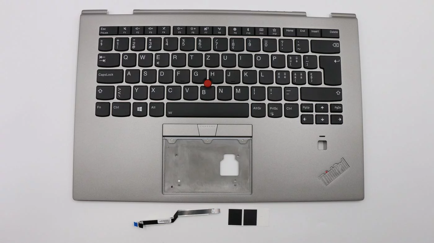 Lenovo ThinkPad X1 Yoga C-cover met toetsenbord – zilver, Zwitserse indeling – 01LX970