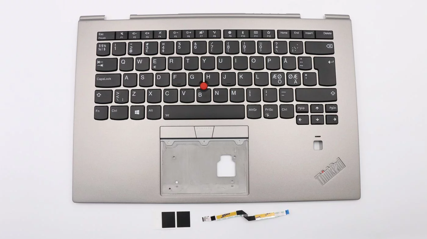 Lenovo C-Cover met toetsenbord – zilver, Nordic-indeling – 01LX964