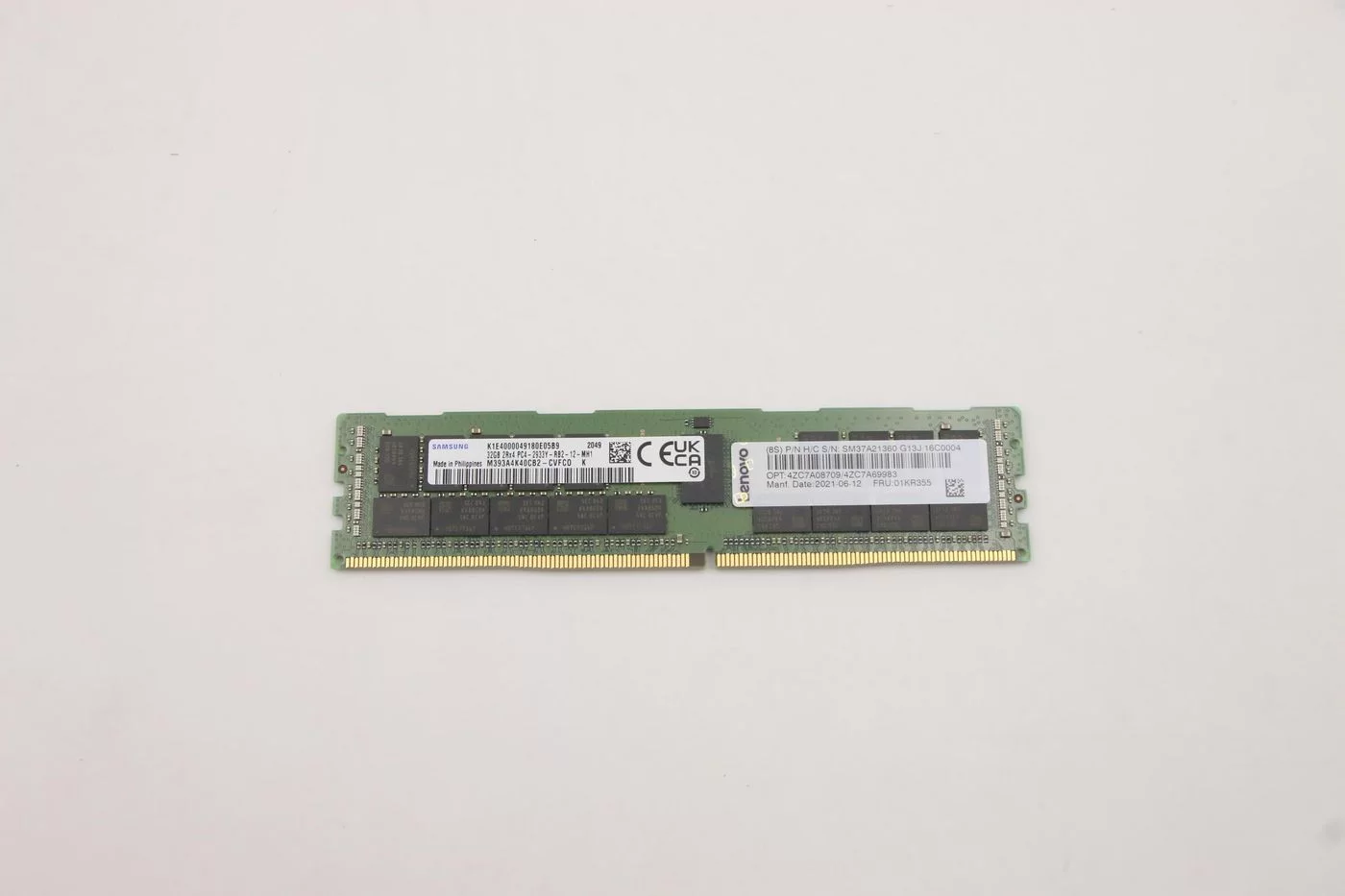 Lenovo TruDDR4 RDIMM 32 GB 2933 MHz geheugenmodule – 2Rx4 – 01KR355