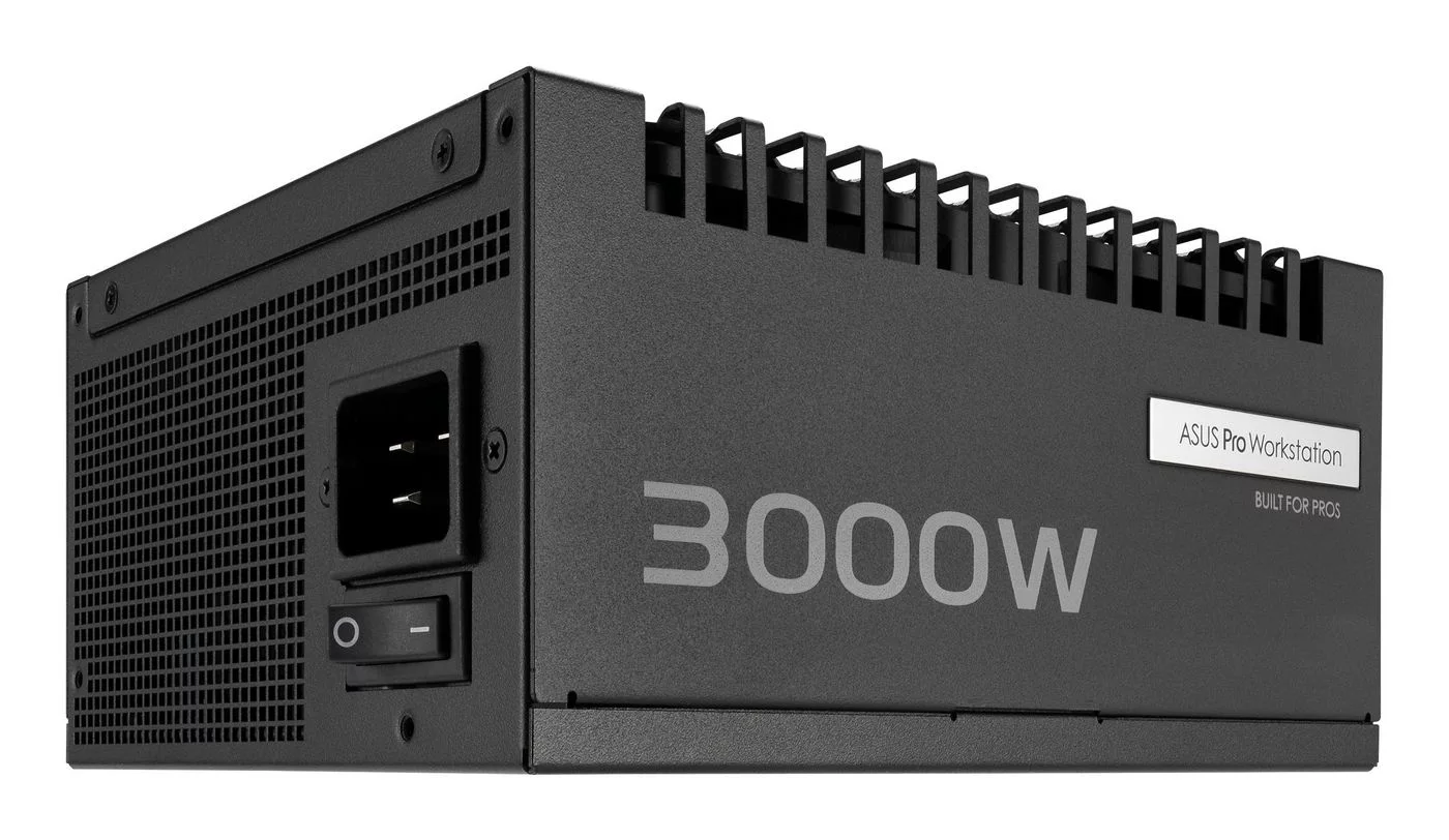 ASUS Pro WS 3000W Platinum voeding – 3000 W, ATX 3.1 – 90YE00Z0-B0NA00