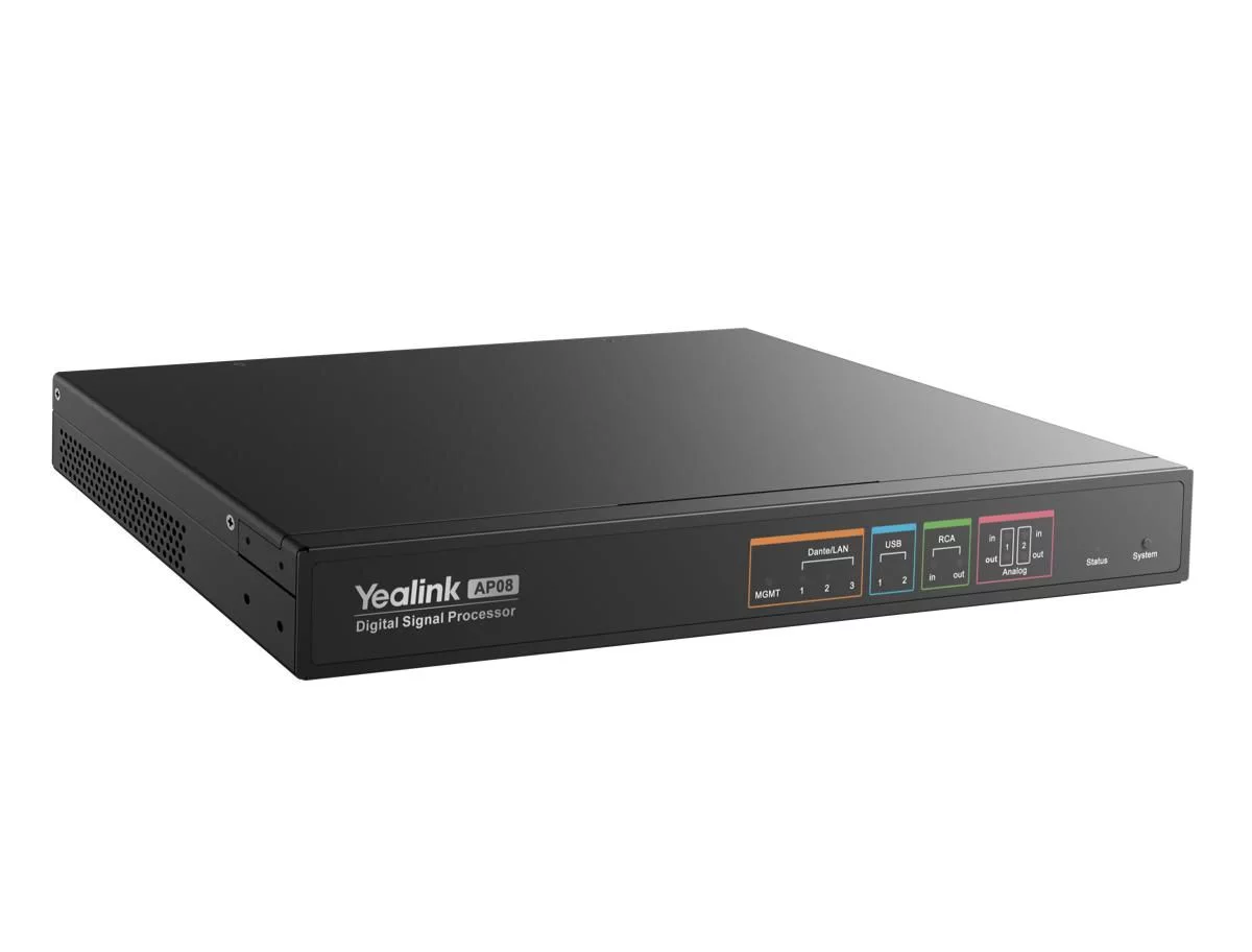 Yealink AP08 Dante-audiodsp – 16 × 16 Dante-kanalen – 1303097