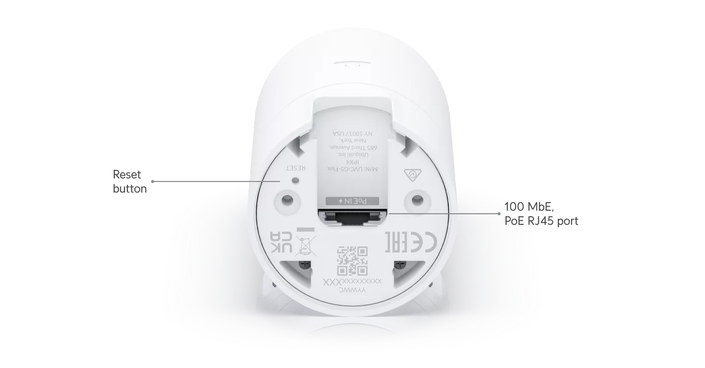 Ubiquiti UniFi G5 Flex beveiligingscamera, model UVC-G5-FLEX, alternatieve productweergave