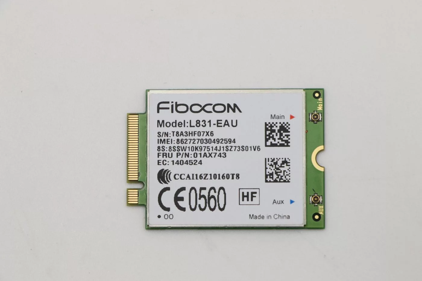 Lenovo XMM7161 WWAN-module – mobiele netwerkverbinding – 01AX743