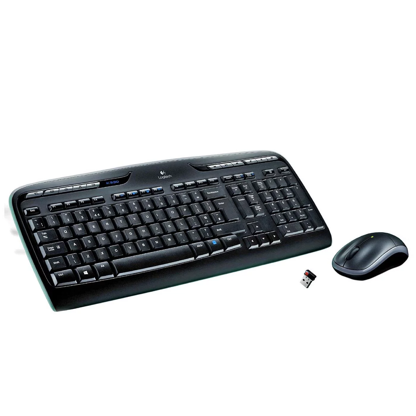 Logitech MK330 draadloze toetsenbord- en muiscombinatie – Spaanse QWERTY-indeling – 920-003978
