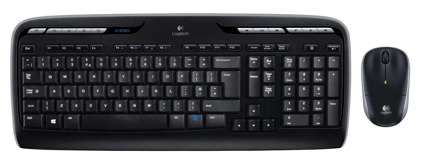 Logitech Wireless Combo MK330 toetsenbord- en muisset – US International QWERTY – 920-003989 – 920003989