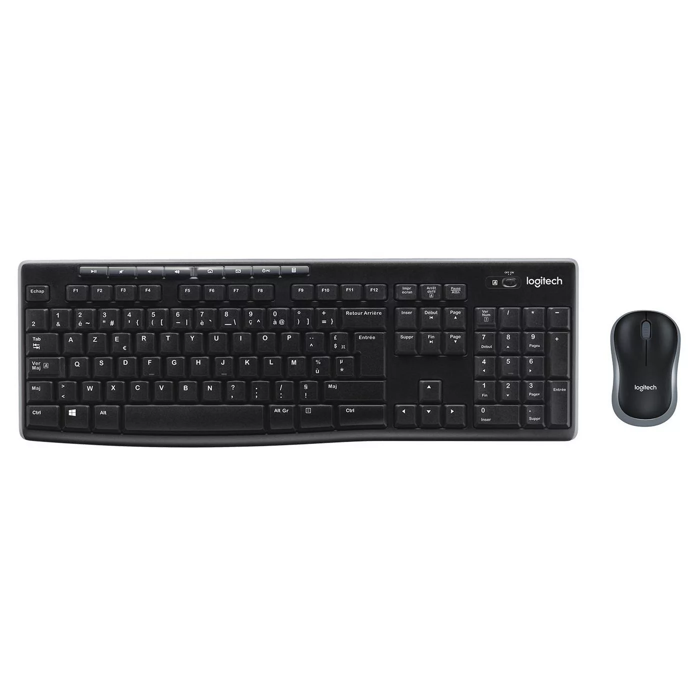 Logitech MK270 draadloze toetsenbord- en muiscombinatie – Belgische/Nederlandse indeling – 920-004524