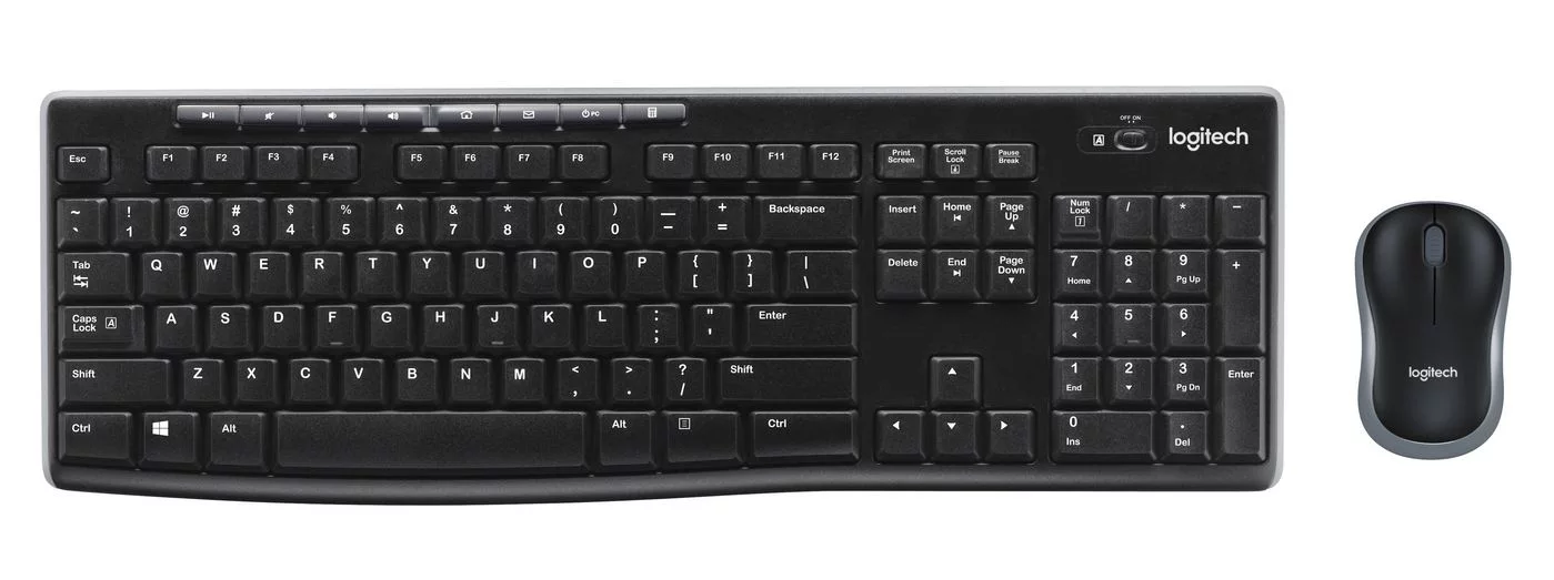Logitech MK270 draadloze toetsenbord- en muiscombinatie – Pan Nordic – 920-004535