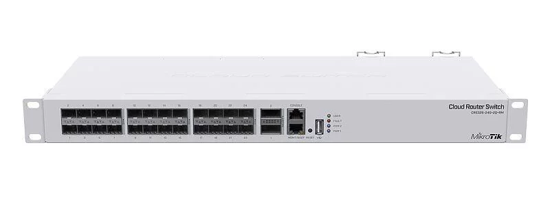 MikroTik CRS326-24S+2Q+RM netwerkswitch – 24× 10G SFP+ en 2× 40G QSFP+ – CRS326-24S+2Q+RM