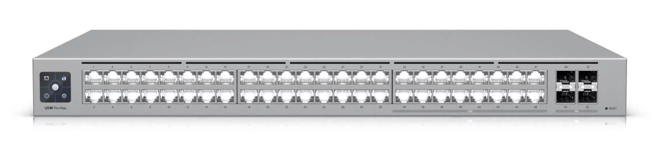 Ubiquiti Pro Max 48 netwerkswitch – 48 poorten met 2,5 GbE – USW-Pro-Max-48