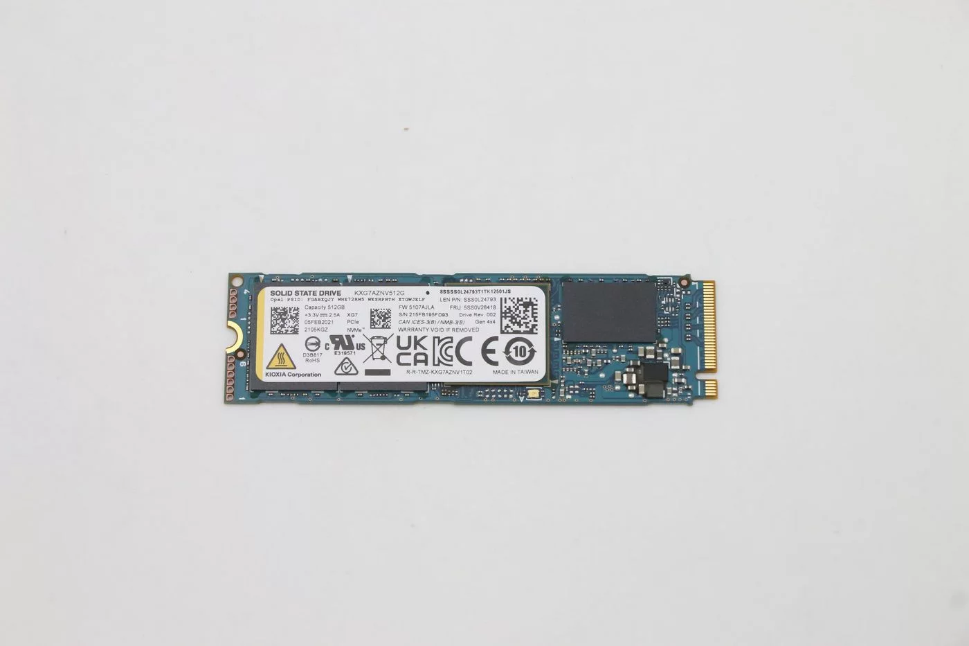 Lenovo 512 GB M.2 2280 NVMe SSD – PCIe 4.0 x4 met TCG Opal – 5SS0V26418