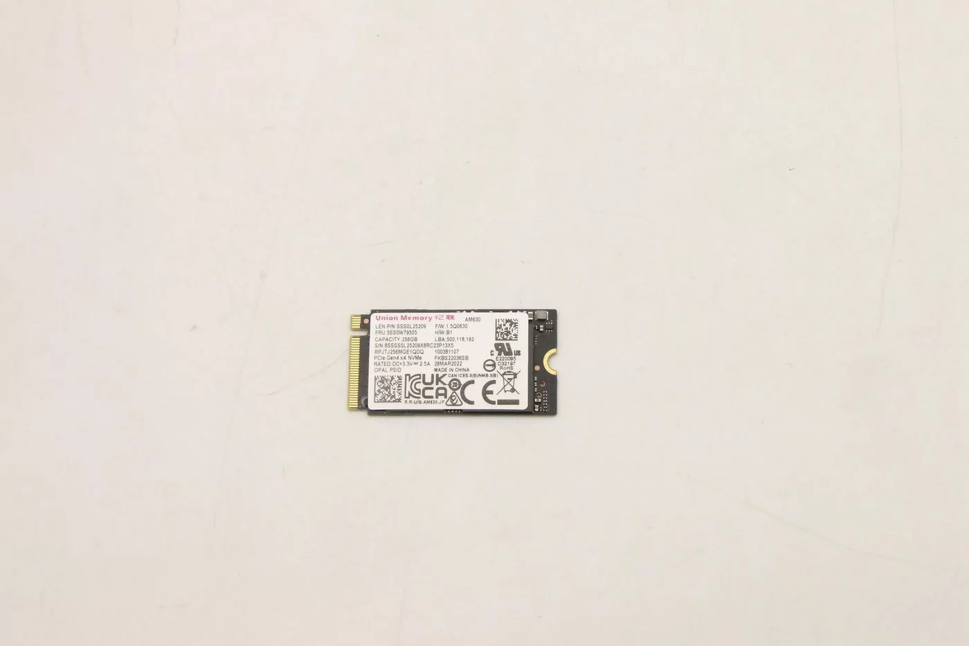 Lenovo 256 GB M.2 2242 NVMe SSD – PCIe 4.0 x4 – 5SS0W79505