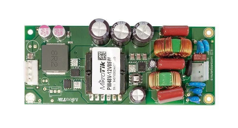 MikroTik PW48V-12V85W open-framevoeding – ±48 V DC naar 12 V – PW48V-12V85W