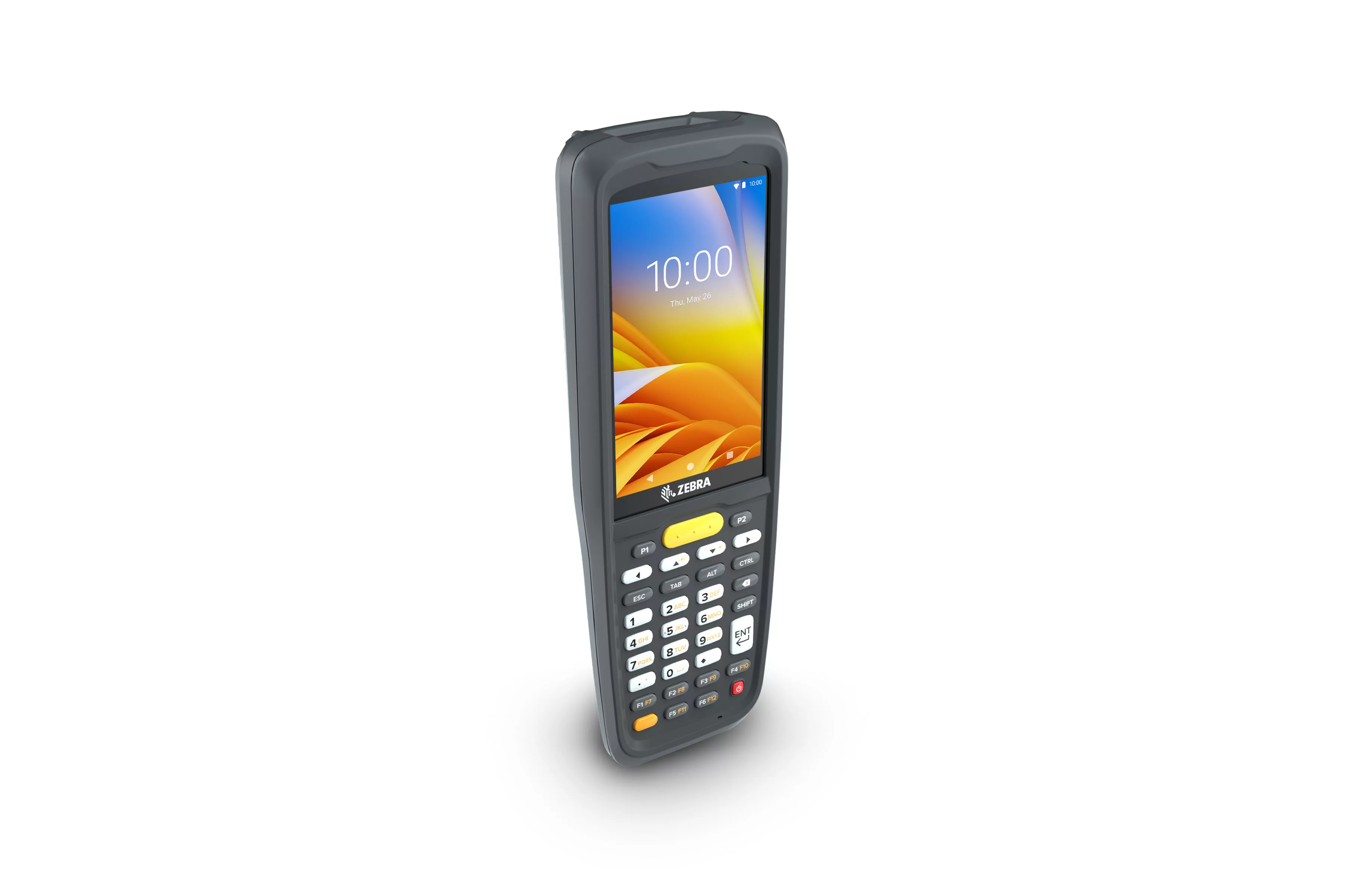 Zebra MC2200 mobiele computer met 34-toetsen toetsenbord, vooraanzicht rechts