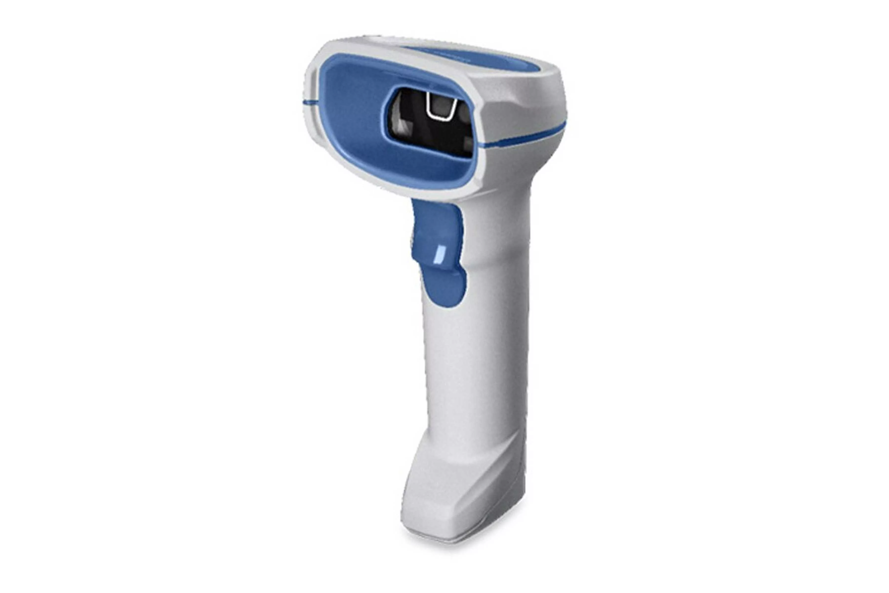 Zebra DS8108-HC witte bedrade healthcare-handscanner, schuin van links gezien