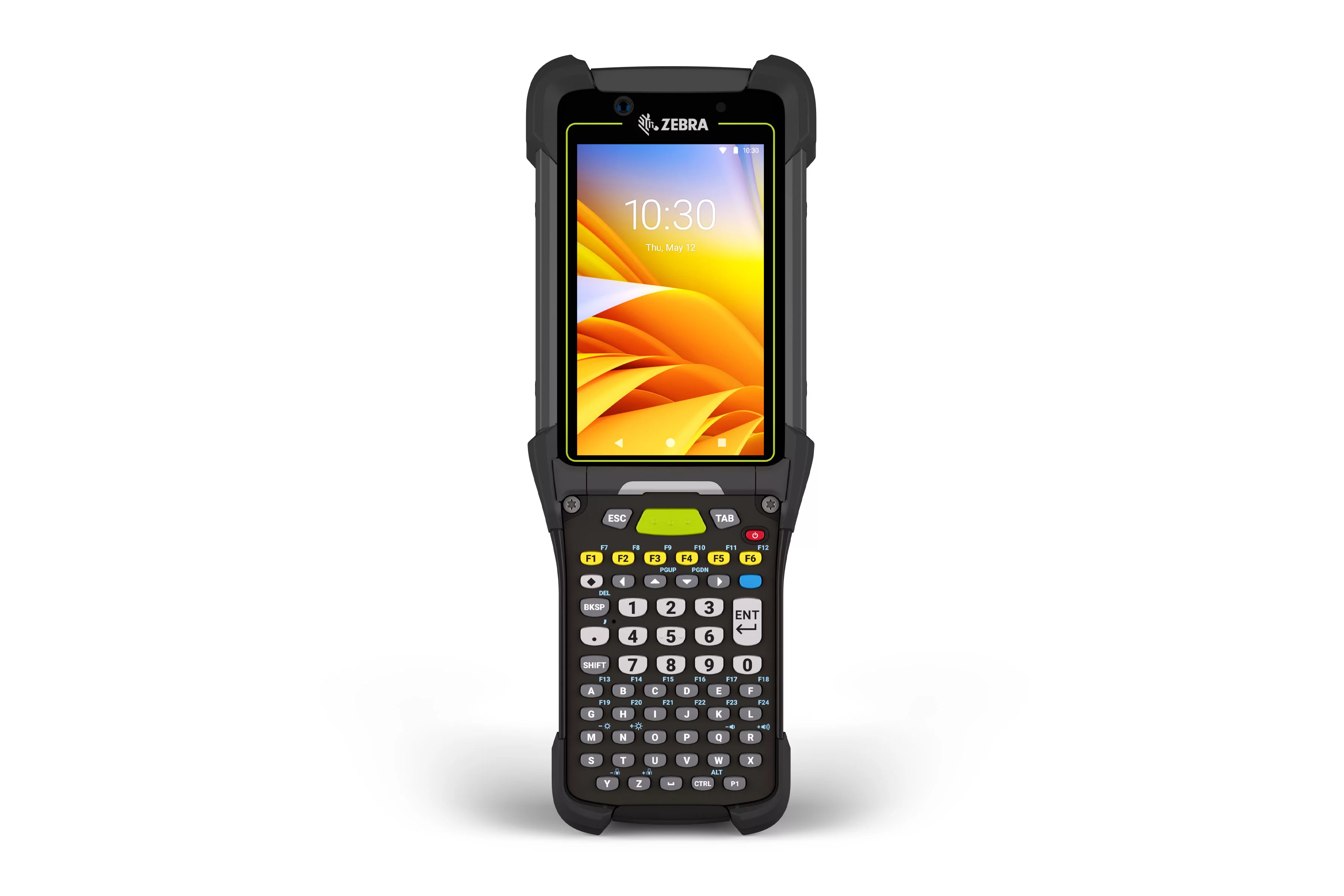 Zebra MC9400 ultra-robuuste mobiele computer met alfanumeriek toetsenbord van 58 toetsen, vooraanzicht