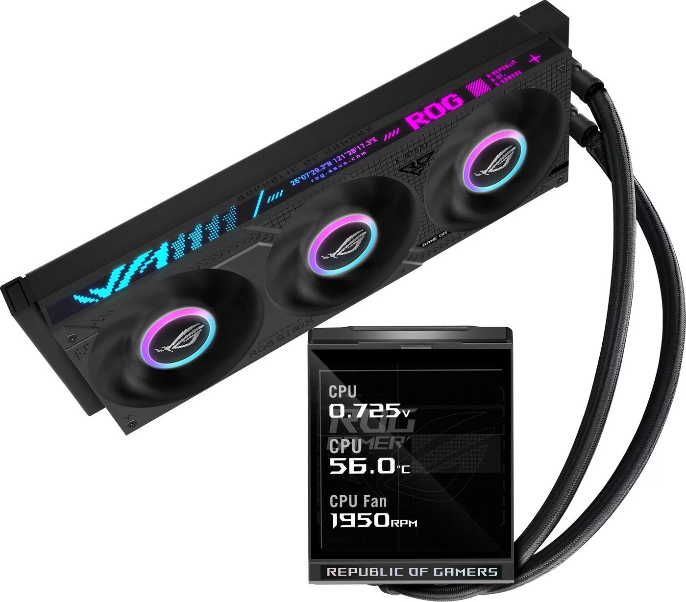 ASUS ROG Strix LC IV 360 ARGB LCD AIO-waterkoeler – 5,08-inch IPS-scherm – 90RC01M1-B0EAY0