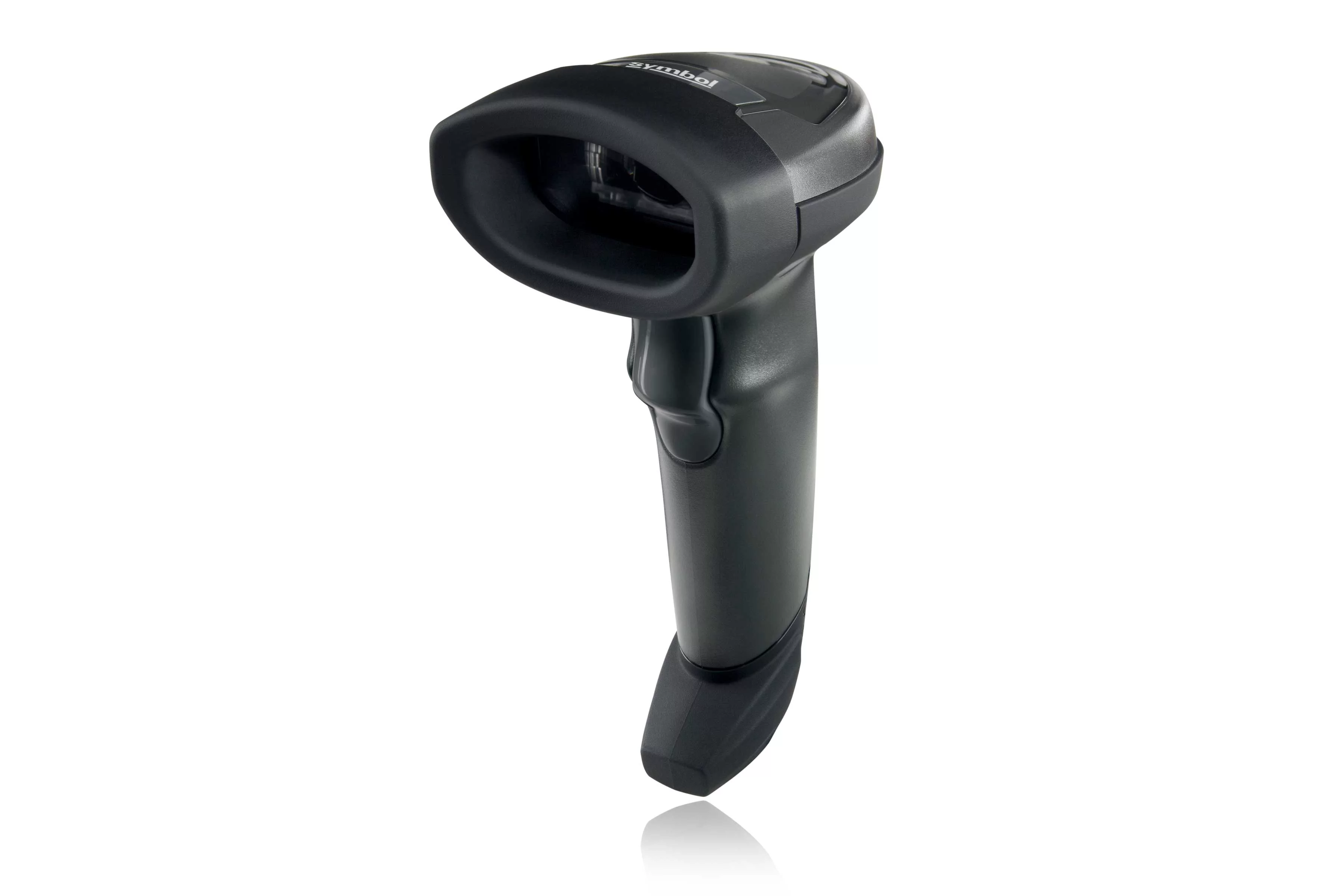 Zebra LI2208 bedrade lineaire 1D-scanner, zwart, vooraanzicht links