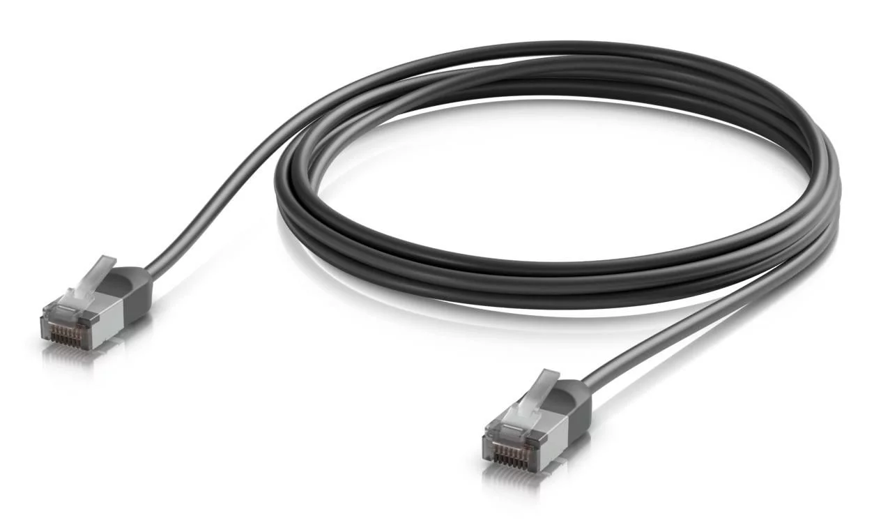 Ubiquiti Ultra-thin, rugged, shielded (UACC-CABLE-PATCH-OUTDOOR-C6A-2M-BK)