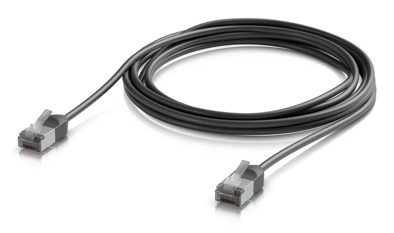 Ubiquiti Ultra-thin, rugged, shielded (UACC-CABLE-PATCH-OUTDOOR-C6A-3M-BK)