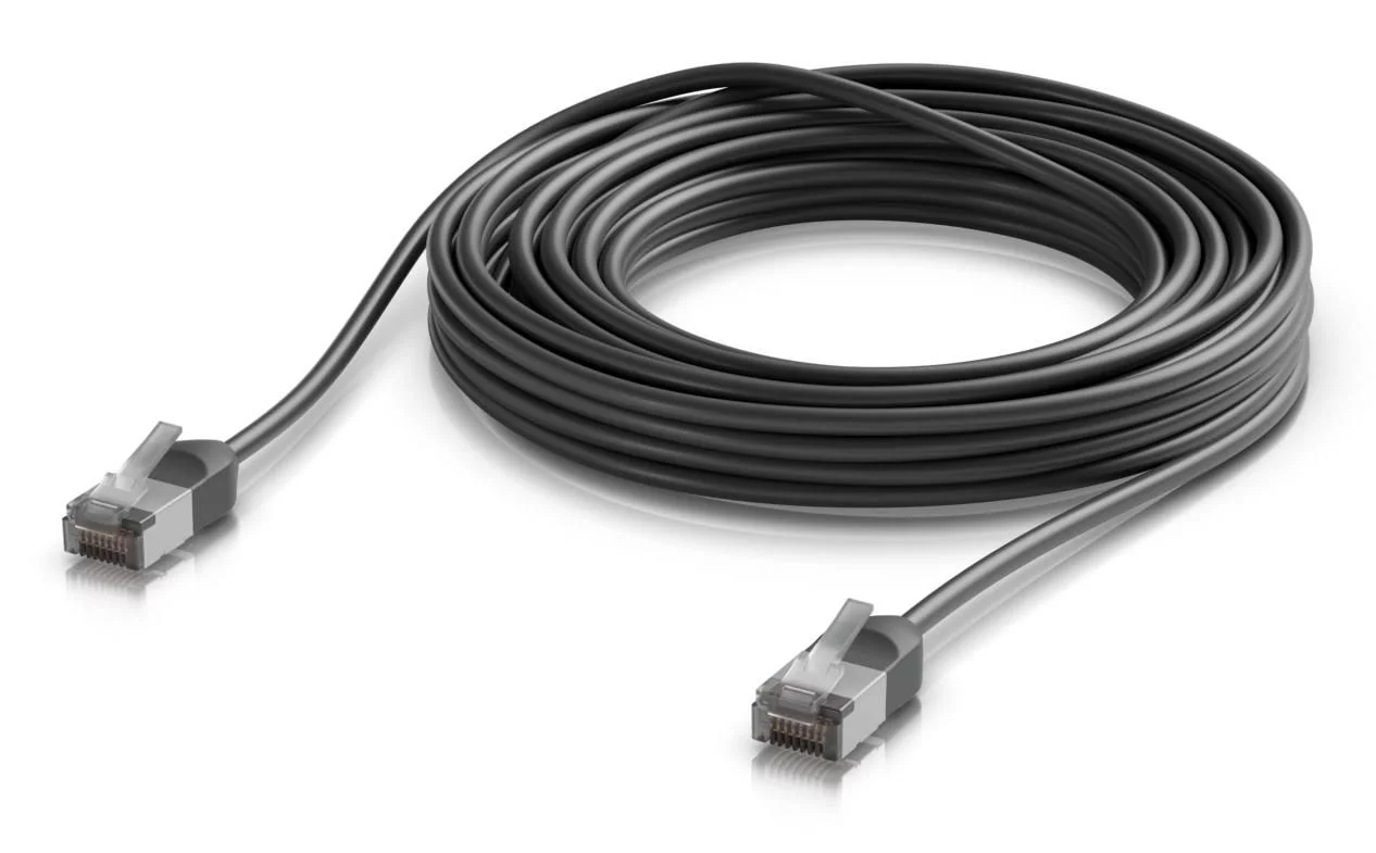 Ubiquiti UniFi Premium Patch Cable Outdoor Cat6A – 8 m zwart – UACC-CABLE-PATCH-OUTDOOR-C6A-8M-BK