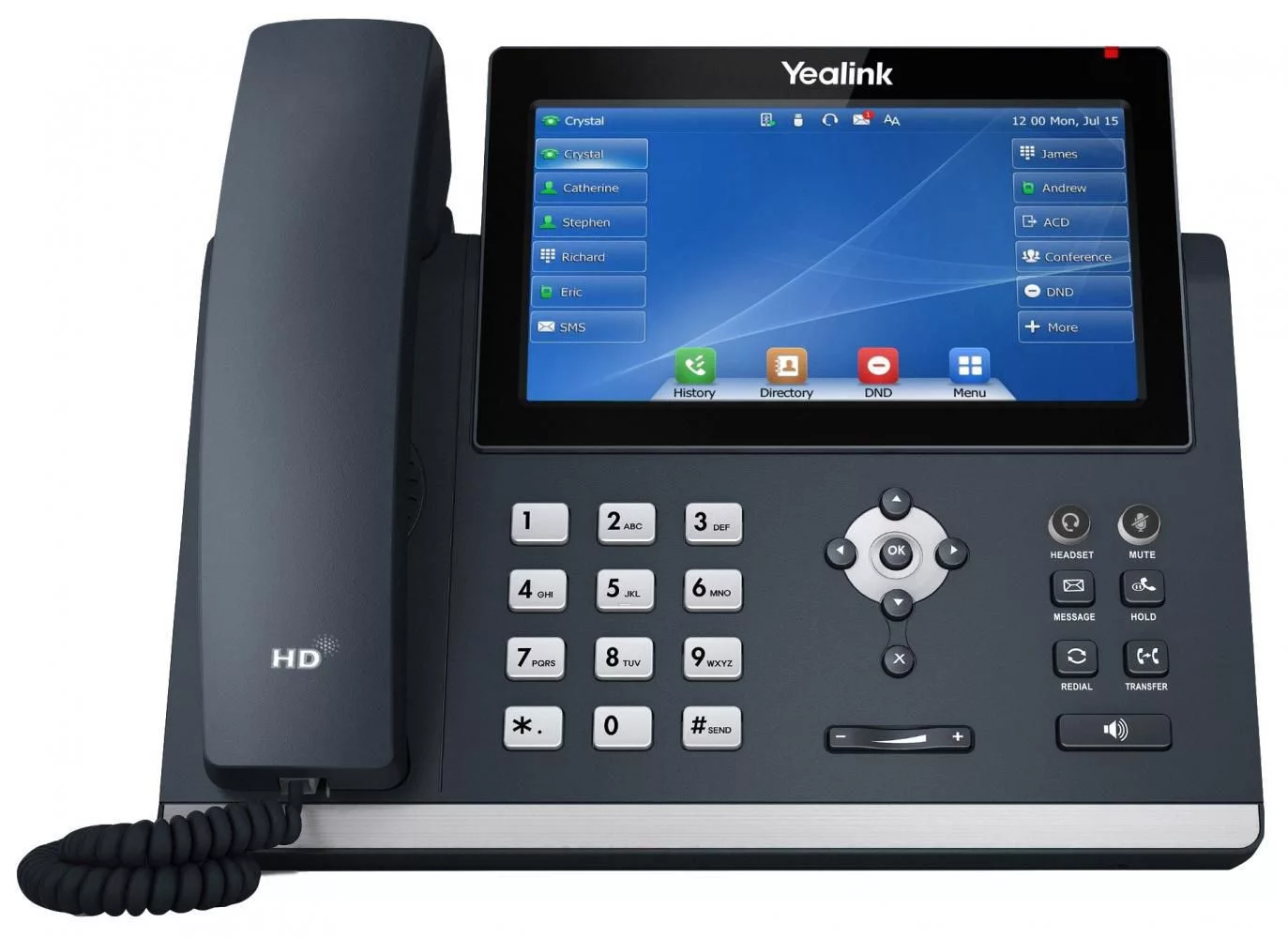 Yealink IP-telefoon – 7-inch touchscreen – SIP-T48U