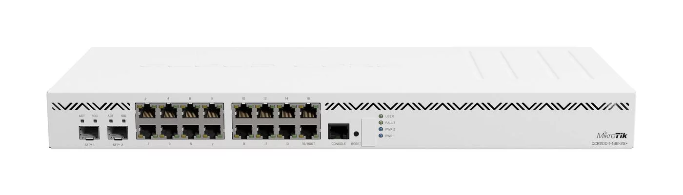 MikroTik Cloud Core Router – 16 gigabitpoorten en 2 SFP+-poorten – CCR2004-16G-2S+