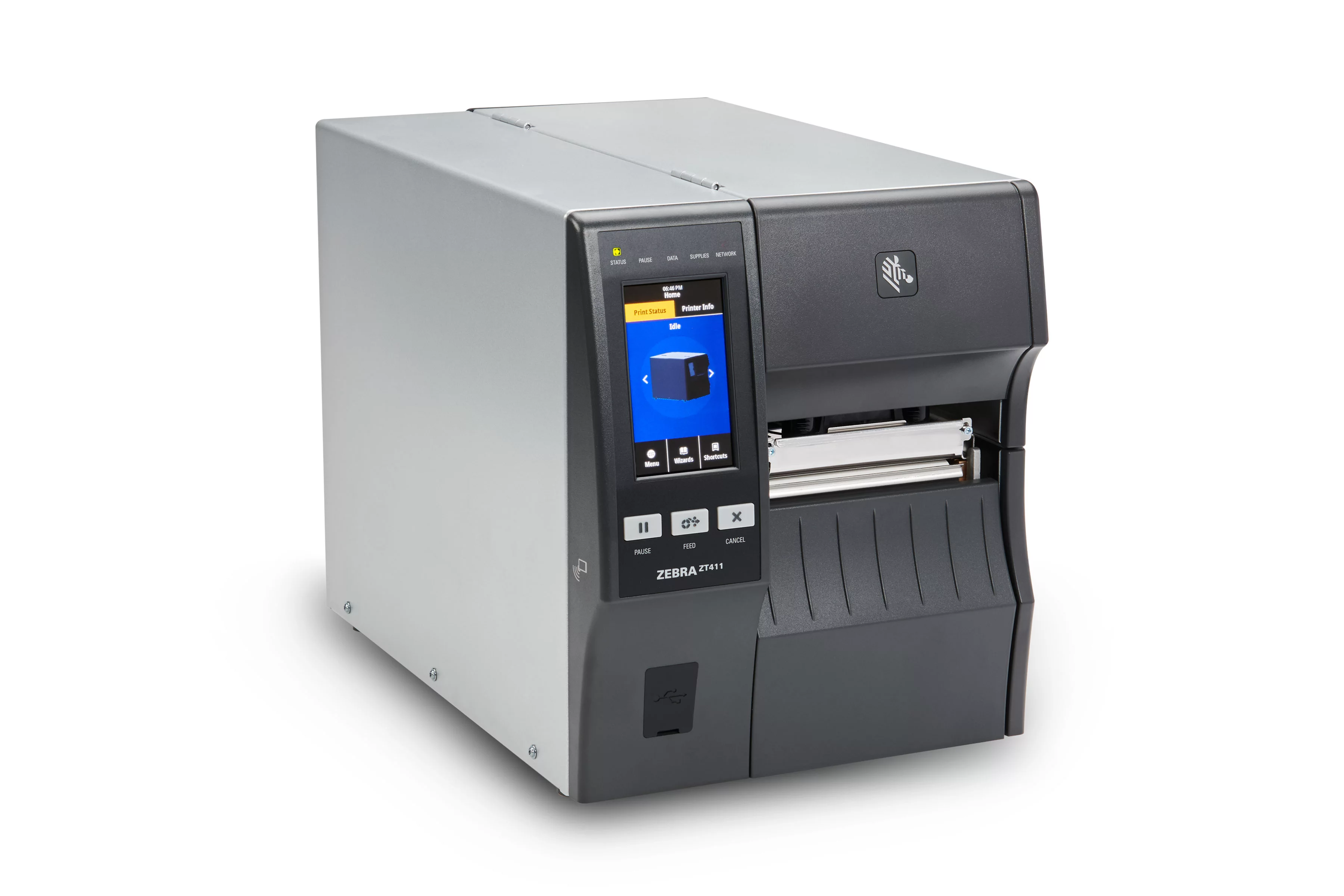 Zebra ZT411 industriële labelprinter, exact model