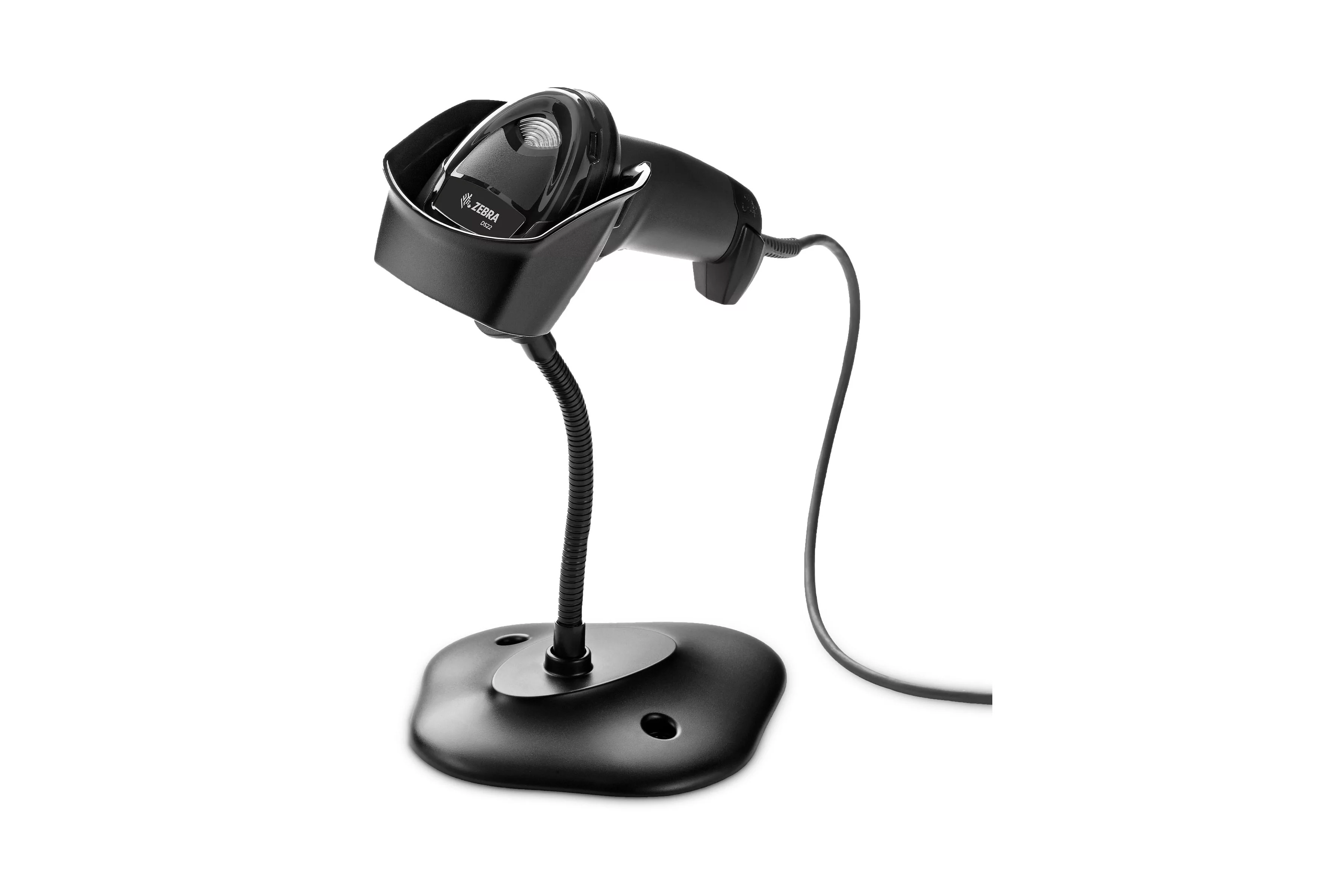 Zebra DS2208-SR00007ZZWW Twilight Black handscanner met standaard