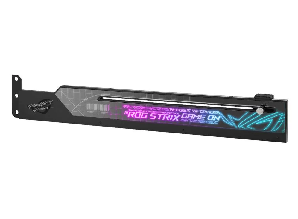 ASUS ROG Strix grafischekaarthouder – verstelbare ARGB-steun – 90YE00R0-M0NA00