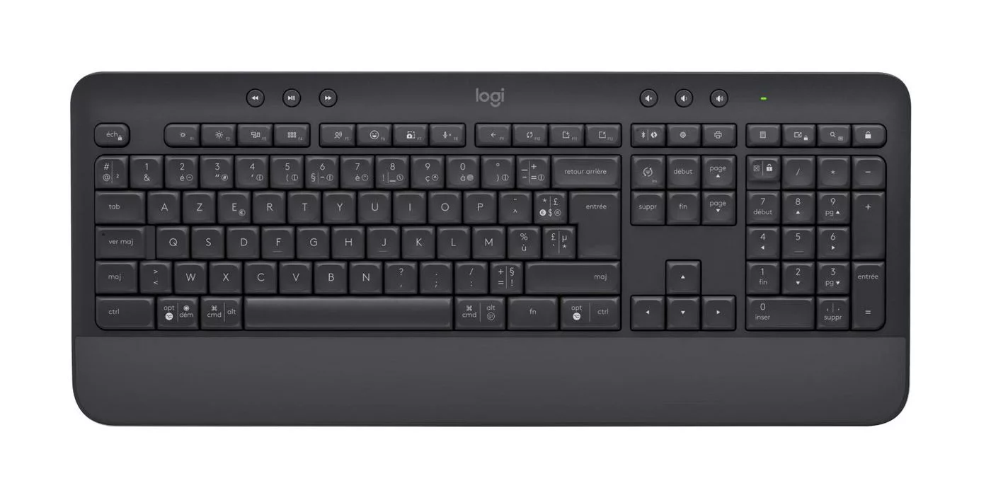 Logitech Signature MK650 Combo toetsenbord- en muisset – Frans AZERTY, graphite – 920-010995