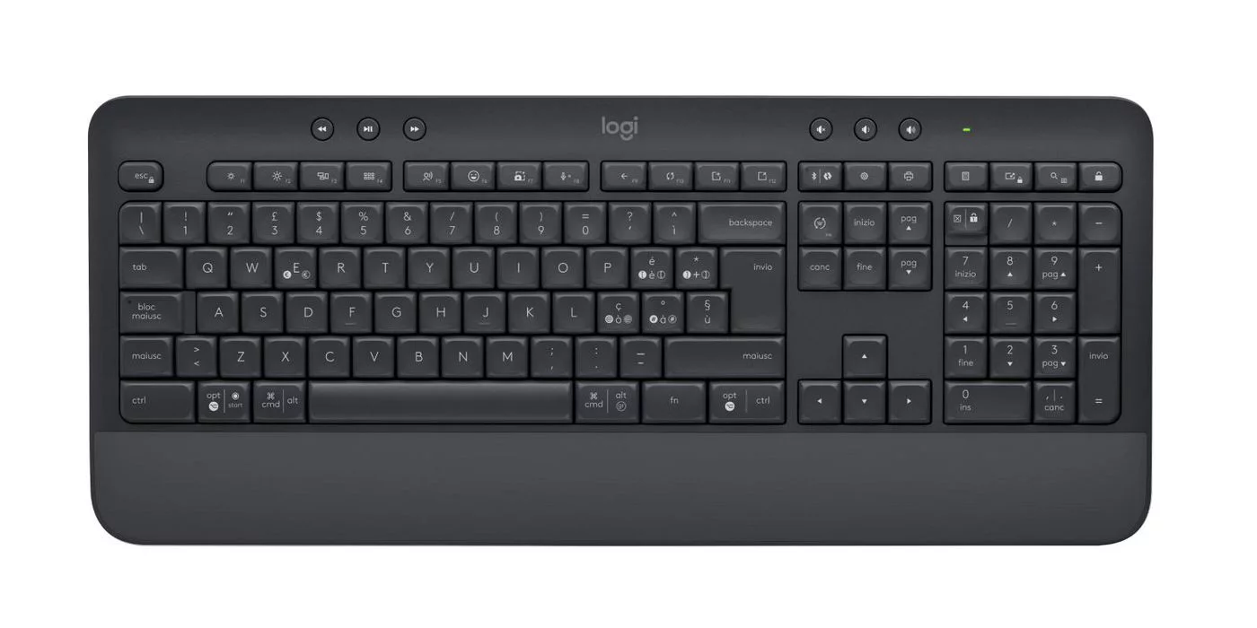 Logitech Signature MK650 toetsenbord- en muisset – graphite, Italiaans QWERTY – 920-010996
