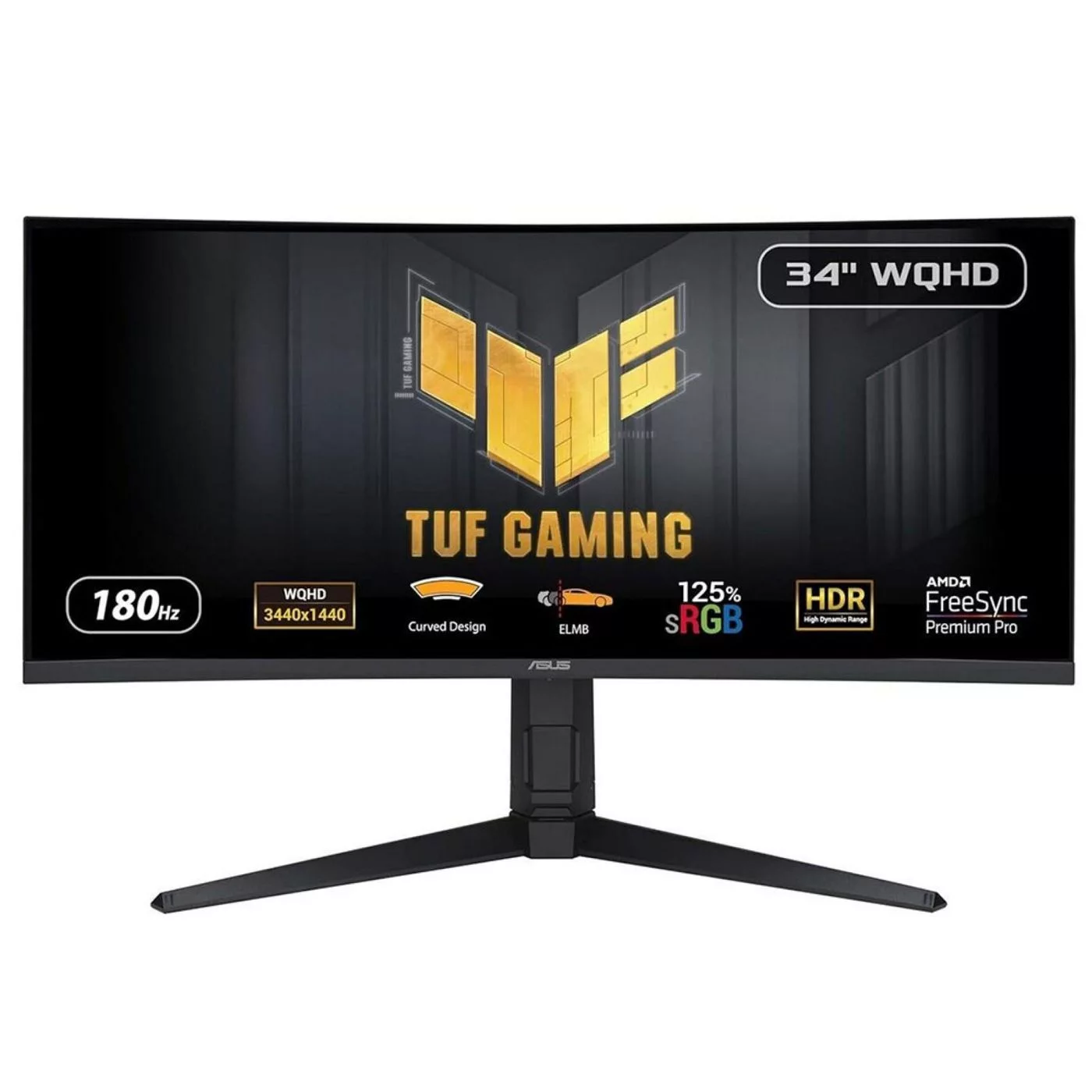 ASUS TUF Gaming VG34VQL3A gamingmonitor – 34 inch curved WQHD – 90LM06F0-B02E70