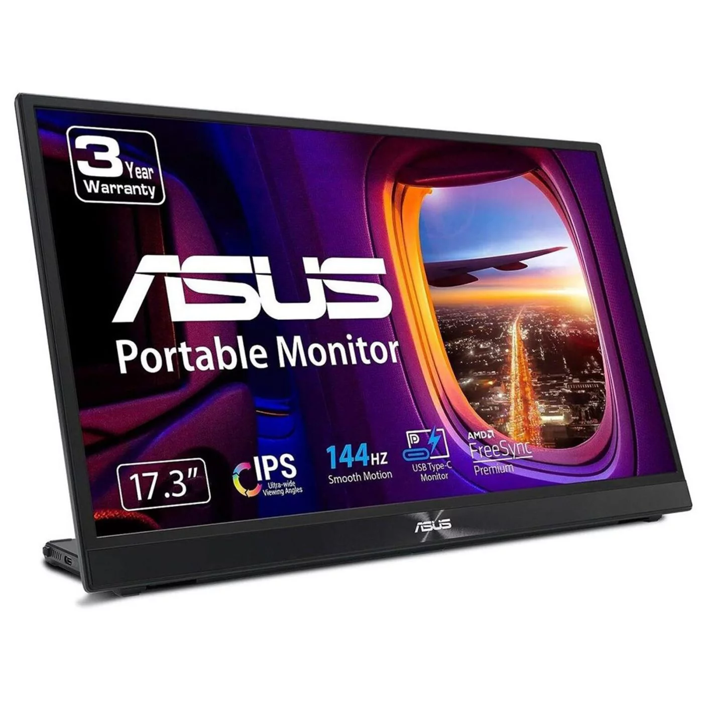ASUS ZenScreen MB17AHG draagbare monitor – 17,3 inch Full HD 144 Hz – 90LM08PG-B01170