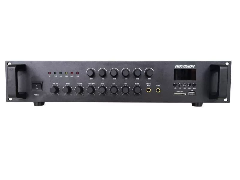 Hikvision 6-zone analoge versterker – 240 W – DS-QAE0A240G1-VB6